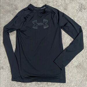Under Armour Heatgear Youth Black Long Sleeve Base Layer Fitted Kids Medium